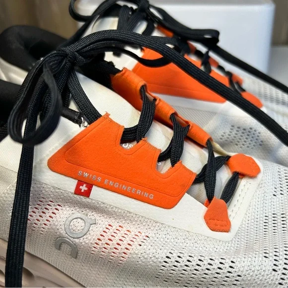 On Cloud Cloudstratus 3 Running Sneaker Women’s 10 Undyed White/Sand Orange - Picture 10 of 16